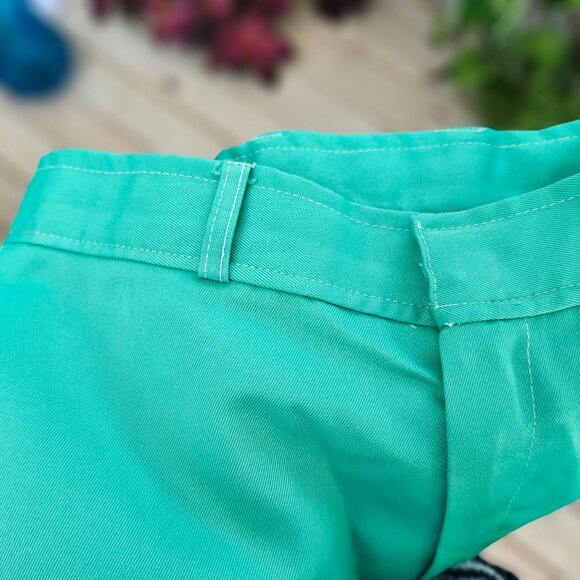 Vintage 1970's Minty Shamrock Green Wide Leg Pants by Whats-in-a-name - Picture 12 of 16